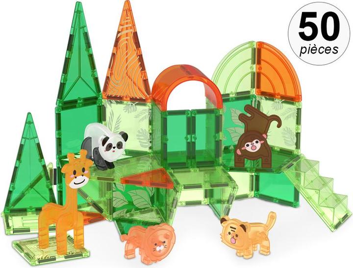Actual product image VR Shinecon Magnetic construction kit, 50-piece set - Jungle Green