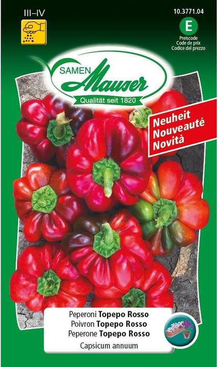 Image du produit Samen Mauser Poivron Topepo Rosso (Graines de plantes)