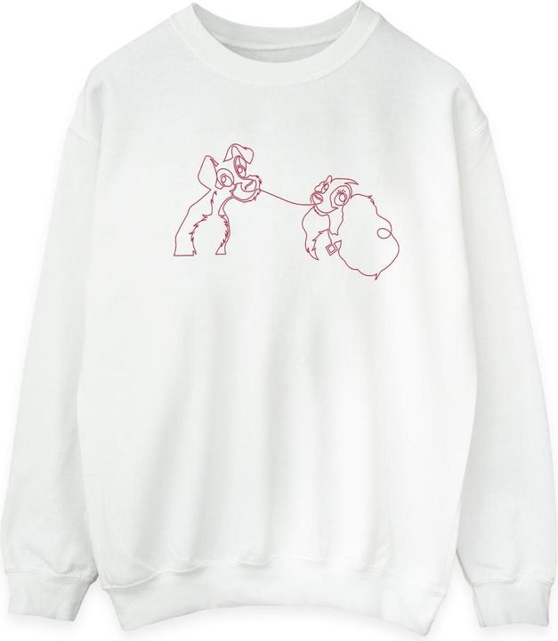 Produktbild Disney Lady And The Tramp Spaghetti Outline Sweatshirt (XXL)