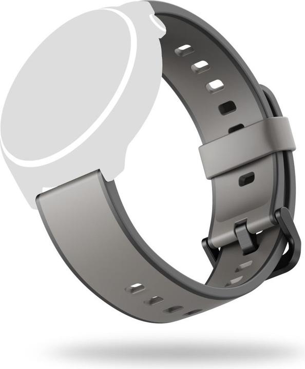 Immagine prodotto Hama Armband zum Wechseln für Smartwatch 9000, Silikon, Anthrazit/Schwarz (Silicone)