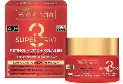 Image du produit Bielenda Super Trio Retinol Vitamine C Collagène Crème Hydratante Intensive 40 50ml (Lait pour le corps, 50 ml)