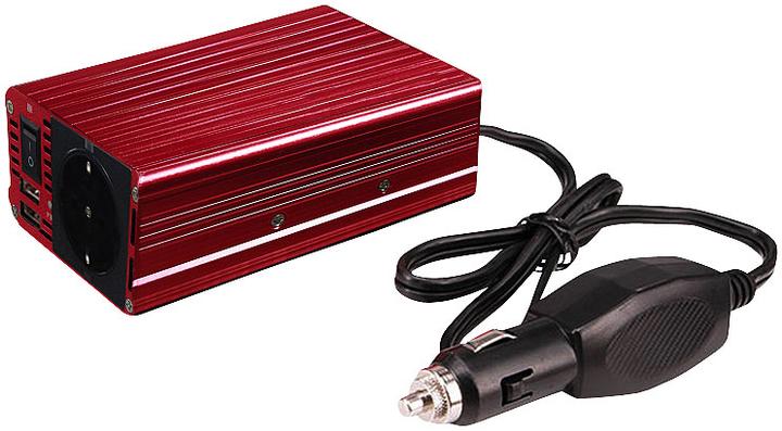 Actual product image Revolt 300-Watt-Kfz-Spannungswandler auf 230 Volt, 2x USB