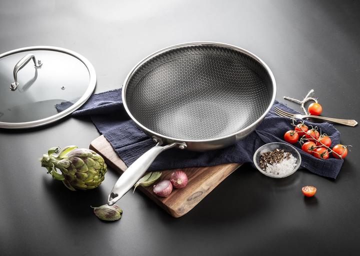 Image du produit Intignis Wokpfanne (30 cm, Wok, Acier inoxydable, Aluminium)
