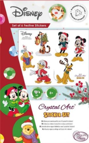 Produktbild Craft Buddy Disney Weihnachtsfreunde, 21x27cm Crystal Art Sticker Set