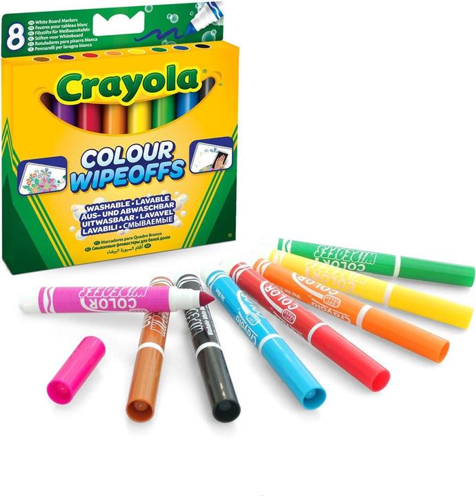 Crayola Color WipeOff Whiteboard Marker (Multi, 8 x)