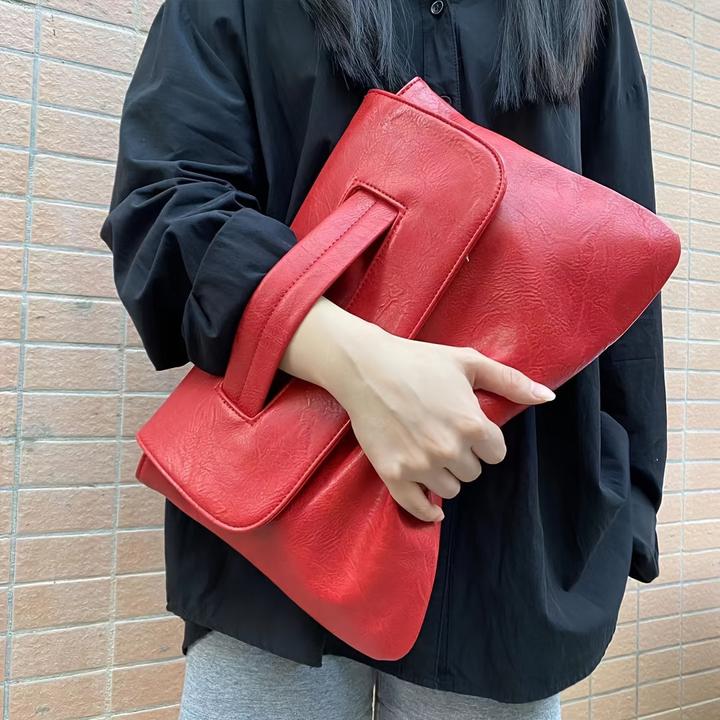 Produktbild Only-Bags.Store Mode grosse Kapazität Clutch, PU-Leder-Kartenetui, Casual Aktentasche & Umschlag Geldbörse