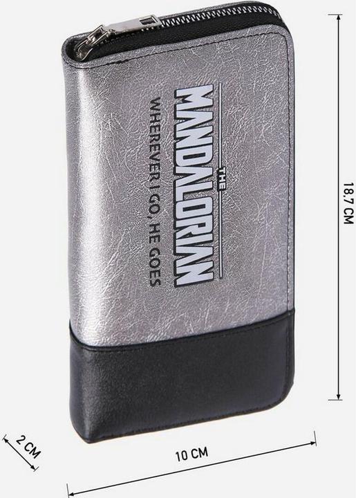 Actual product image The Mandalorian ticket box faux-leather, gray