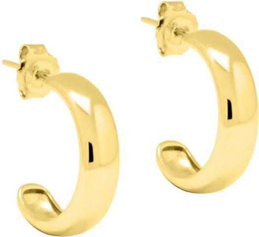 Image du produit Candy Créoles Puro L, argent sterling 925, plaqué or (Plaqué or 18k, Argent sterling 925)