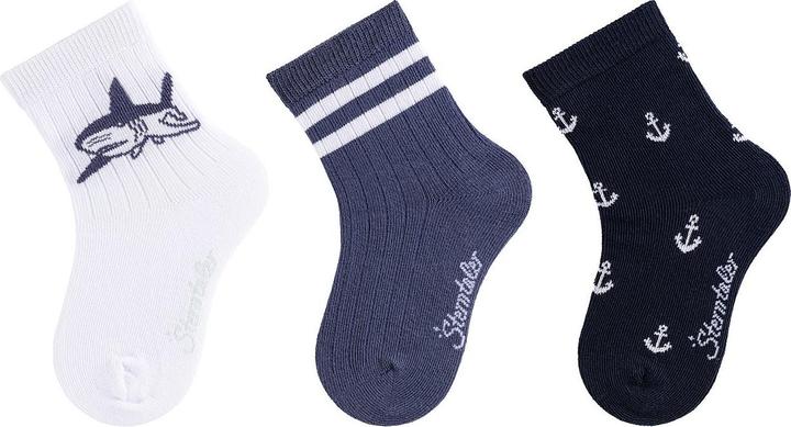 Sterntaler Kinder Socken 3er Pack Hai
