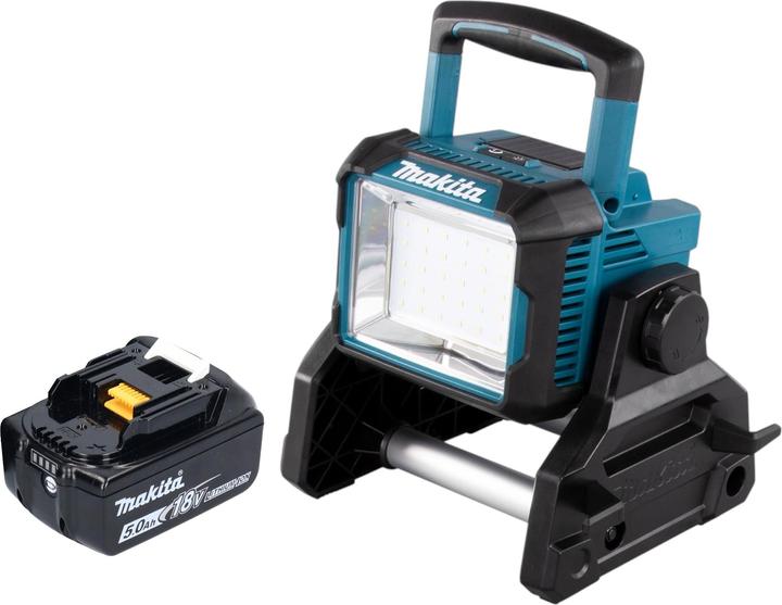 Produktbild Makita DEADML 811 T1 Akku Baustrahler 14,4 / 18 V 3000 lm LED + 1x Akku 5,0 Ah - ohne Ladegerät (750 lm)