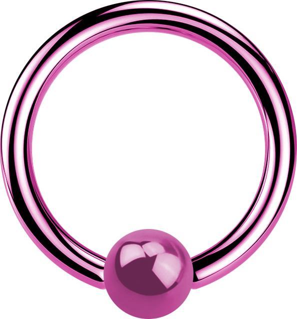 Immagine prodotto Star Piercing Anello di chiusura a microsfera rosa (senza ottone, Acciaio chirurgico 316L)