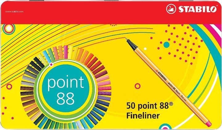 Image du produit STABILO point 88 Fineliner (Multicolore, 50 x)