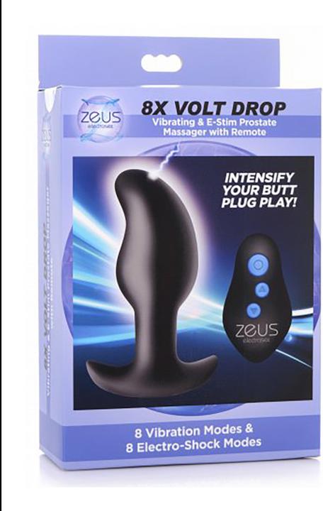 Produktbild Doc Johnson 8X Volt Vibrating & E-Stim Silicone Prostate Massager R/C