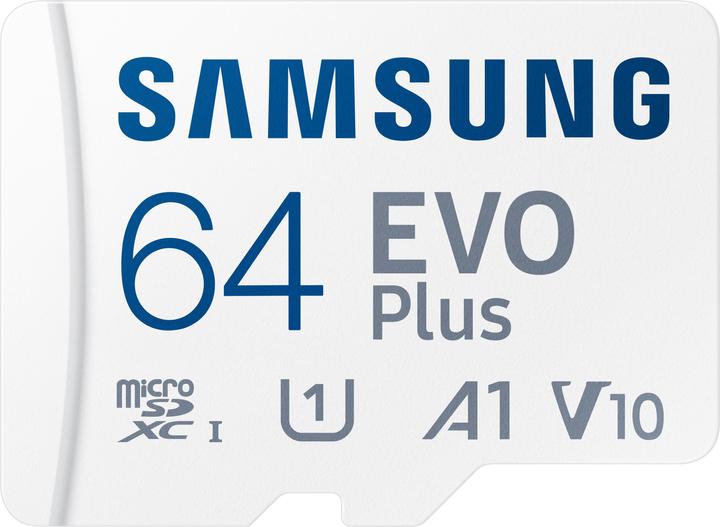 Immagine prodotto Samsung EVO Plus (64 GB, microSDXC, U1, UHS-I)