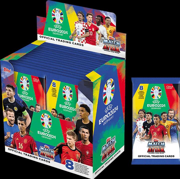 Immagine prodotto Topps Display Euro 2024 (Tedesco, Inglese, Francese, Italiano, Svizzero-tedesco, Display del booster)