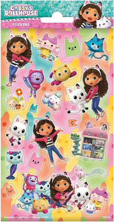 Actual product image Gabby's Dollhouse Gabby's doll's house glitter stickers