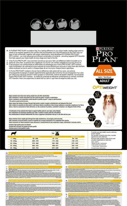 Produktbild Pro Plan Adult Light - Sterilised (Adult, 1 Stk., 3000 g)