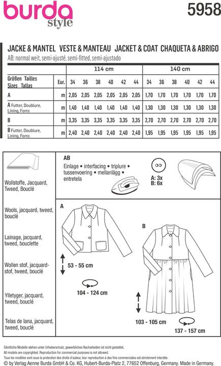 Actual product image Pattern Jacket & Coat
