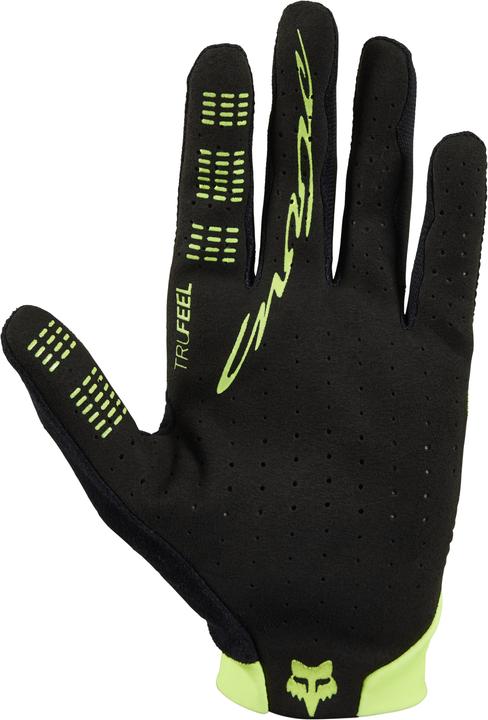 Actual product image Fox Gloves 22 Flexair Lunar Blk/Ylw 2x (XXL)