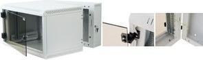 Actual product image Triton RBA-06-AD6-CAX-A1 - Wall-mounted 19" cabinet, 2-sectioned, 6 HU, 615 mm depth (6 RU, 19 inch rack)