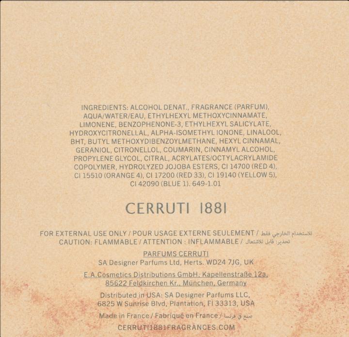 Produktbild Nino Cerruti 1881 by Eau de Toilette Spray 100 ml (Eau de Toilette, 100 ml)