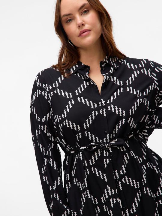 Produktbild Vero Moda VMCBRINA Langes Kleid Hemdblusenkleid (44)