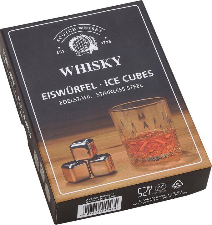 Immagine prodotto G. Wurm Set di cubetti di ghiaccio per whisky in acciaio i (Pietre di whisky)