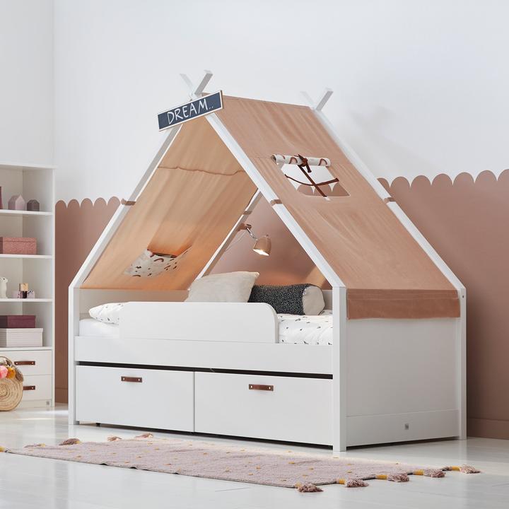 Actual product image Cool Kids Furniture Cool Kids bunk bed with teepee Unicorn (90 x 200 cm)