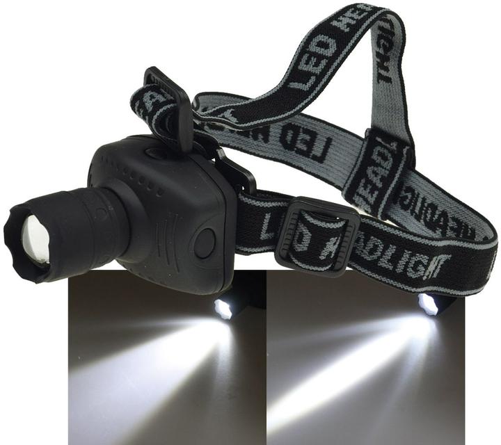 Actual product image Chilitec LED head lamp 1W CREE LED 80l 6000K 130g with 3xAAA (80 lm)