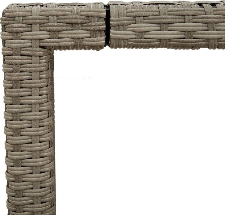 Produktbild VidaXL Gartentisch mit Glasplatte (90 cm)