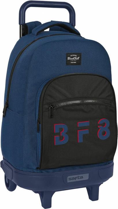 Safta Schulrucksack mit Rädern BlackFit8 Urban Schwarz Marineblau (33 x 45 x 22 cm) (22 l)