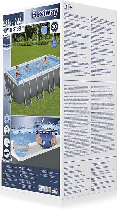 Actual product image Bestway Steel Pro MAX Frame Pool Komplet t-Set (488 x 244 x 122 cm)