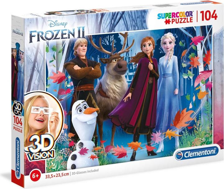 Actual product image Clementoni Puzzle 3D Frozen 2, 104 pieces (104 pieces)