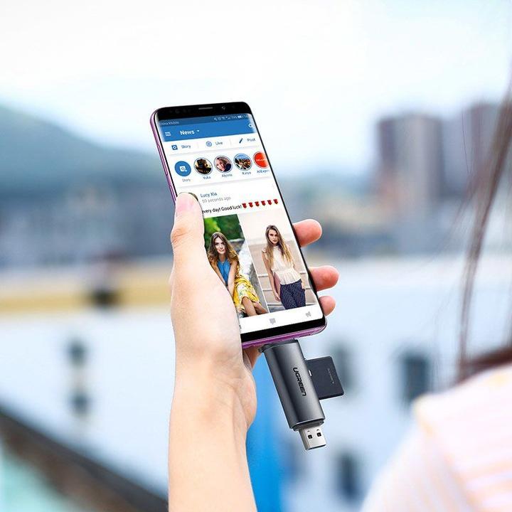 Actual product image Ugreen USB-C and USB-A - TF SD 3.0 (USB, USB-C)