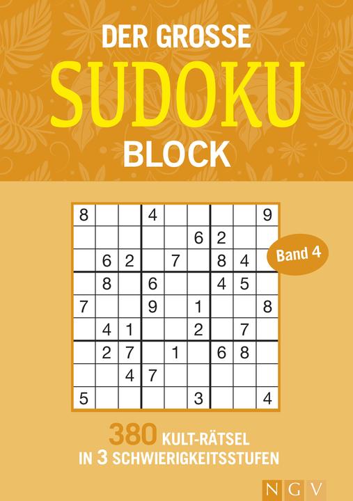 Image du produit Der grosse Sudokublock Band 4 (Allemand, 2020)