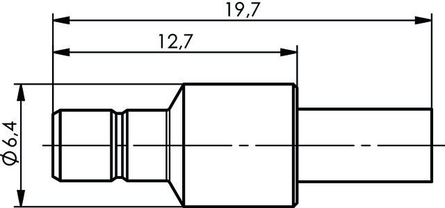 Actual product image Telegärtner SMB connector plug, straight 50 Ohm J01160A0471 1 pc.