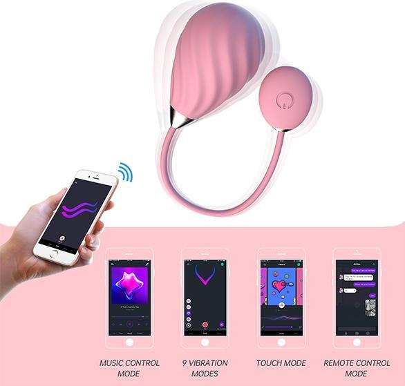 Actual product image Magic Motion Magic Sundae App Controlled Love Egg Pink