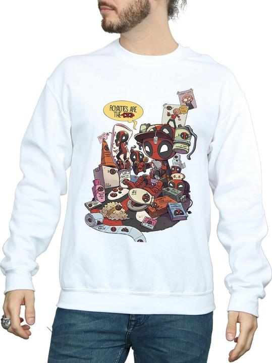 Actual product image Mens Deadpool Merchandise Royalties Sweatshirt (S)