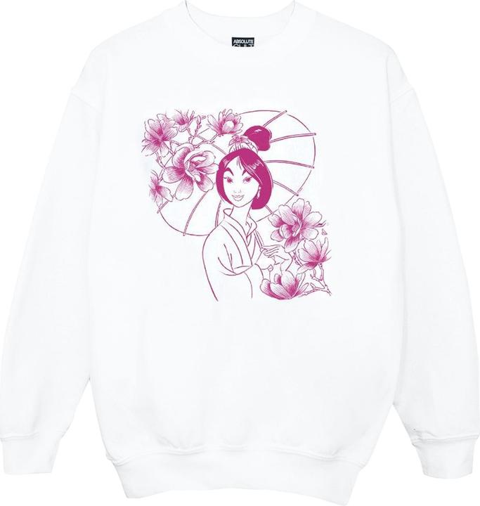 Actual product image Disney Girls Mulan Mono Magnolia Sweatshirt (116)