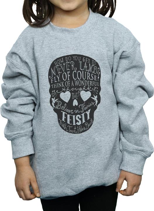 Actual product image Disney Girls Tinker Bell Skull Sweatshirt (128)