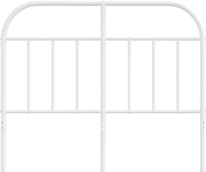 Image du produit VidaXL Kopfteil Metall Weiss 120 cm, Farbe: Weiss (125 x 3 x 100 cm)