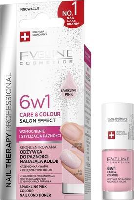 Image du produit Eveline Nail Therapy 6w1 Care & Colour skoncentrowana odżywka do paznokci Sparkling Pink 5ml (5 ml)