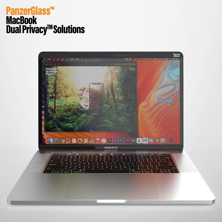 Produktbild PanzerGlass MacBook Pro Displayschutz + DualPrivacy magnetisch (15.40", 16 : 10)