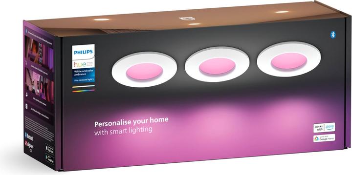 Produktbild Philips Hue White & Color Ambiance Slim Recessed (650 lm)