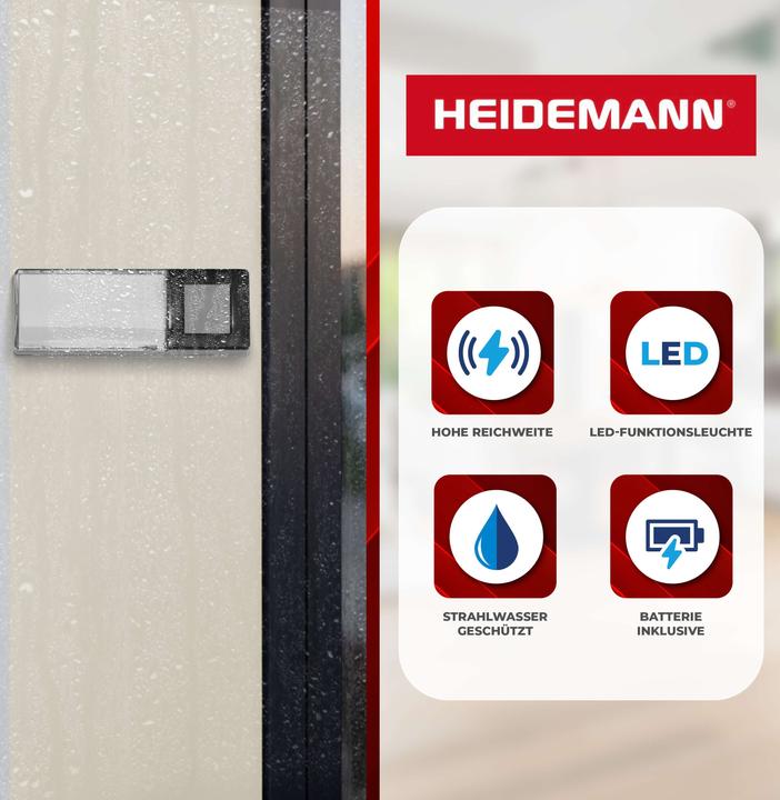 Actual product image Heidemann Wireless chime set HX Flashlight (with flashlight) (Funk)