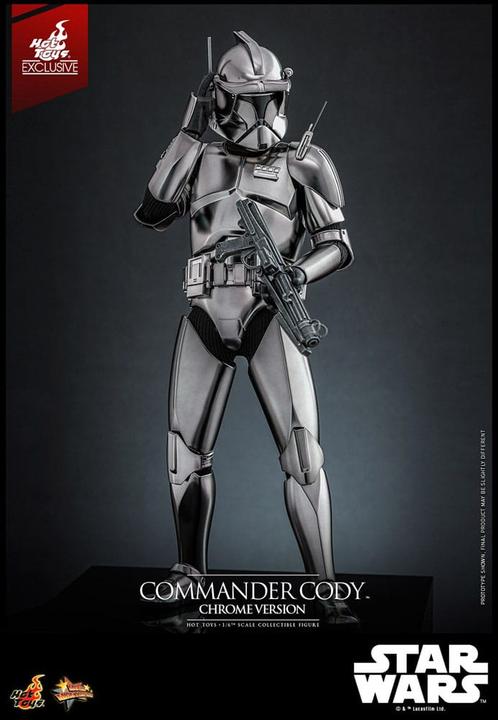 Produktbild Hot Toys Star Wars Movie Masterpiece Actionfigur 1/6 Commander Cody (Chrome Version) Exclusive 30 cm