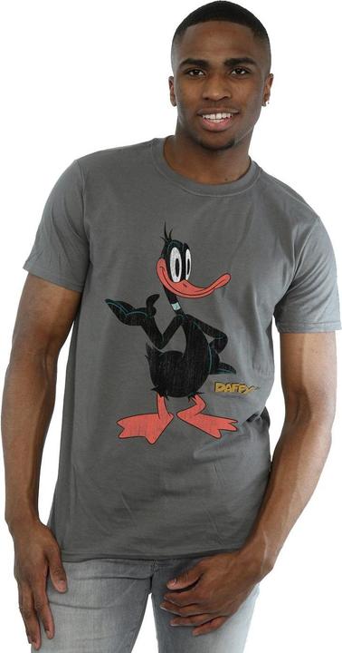 Actual product image Looney Tunes Mens Daffy Duck Distressed T-Shirt (XXL)