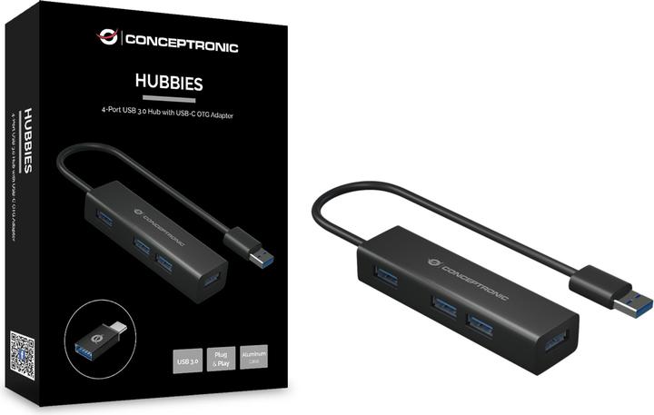 Actual product image Conceptronic Usb-Hub (USB-C, 4 Ports)
