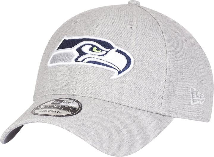 Produktbild New Era 9Forty Strapback Cap - Seattle Seahawks heather grau (One Size)