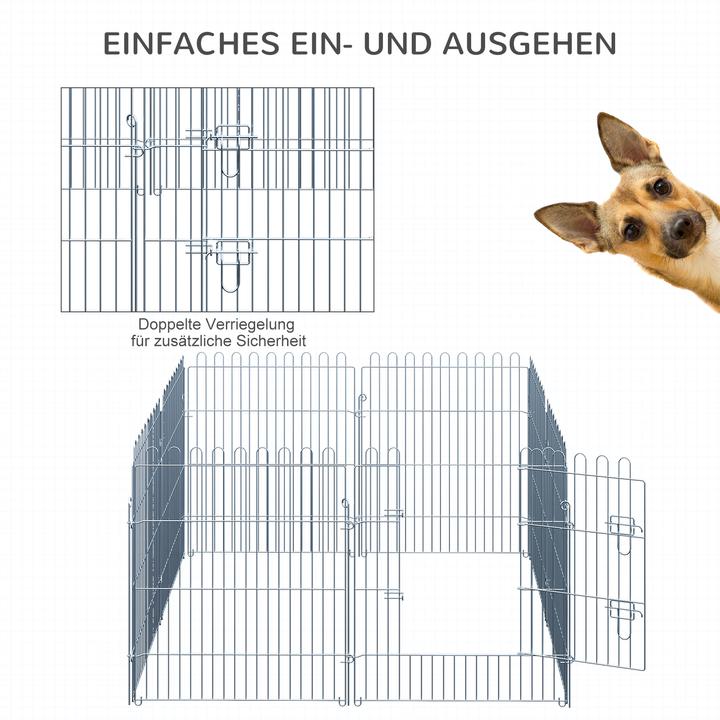 Actual product image PawHut Free run enclosure as 8-piece puppy run